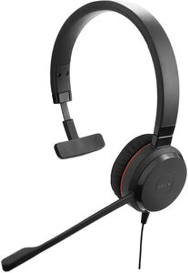 Jabra EVOLVE 20 MS Mono USB Headband Special Edition Noise cancelling, USB connector, with mute-button and volume control on the cord, with leatherette ear cush