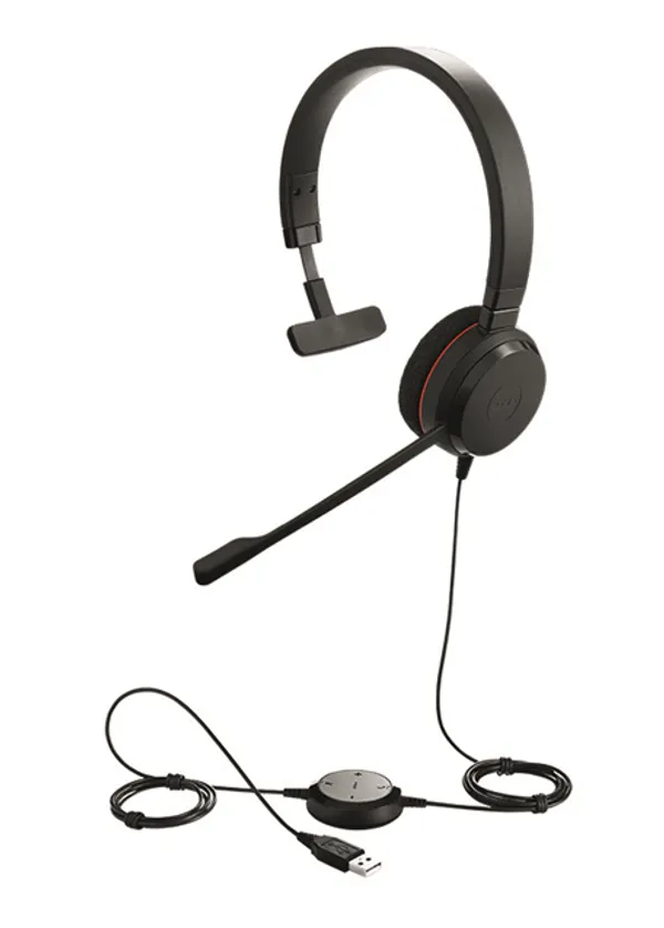 Jabra Headset Evolve 20 UC Mono USB NC schnurgebunden