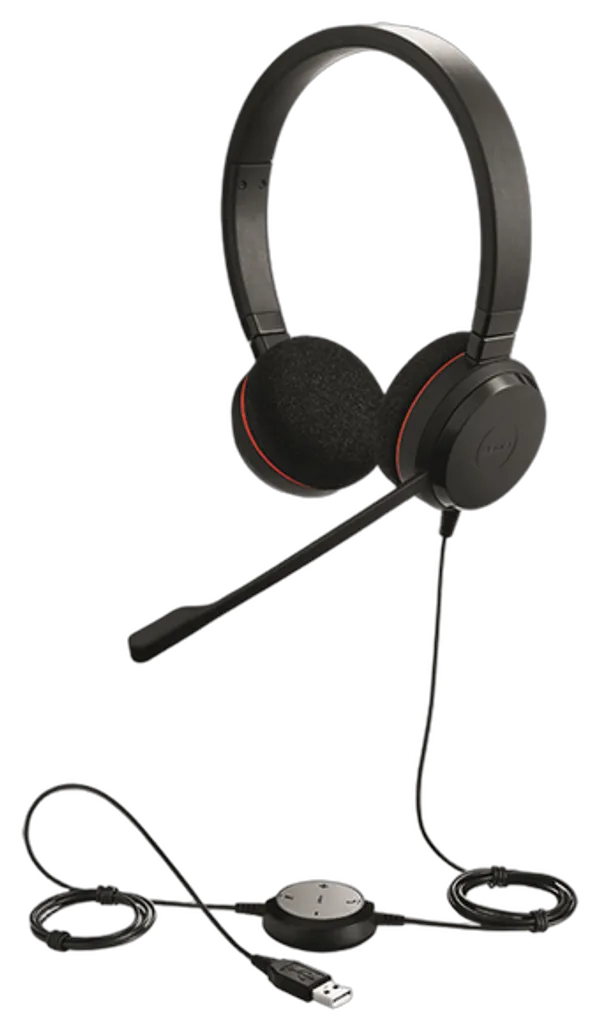 Jabra Headset Evolve 20 MS Duo USB NC schnurgebunden
