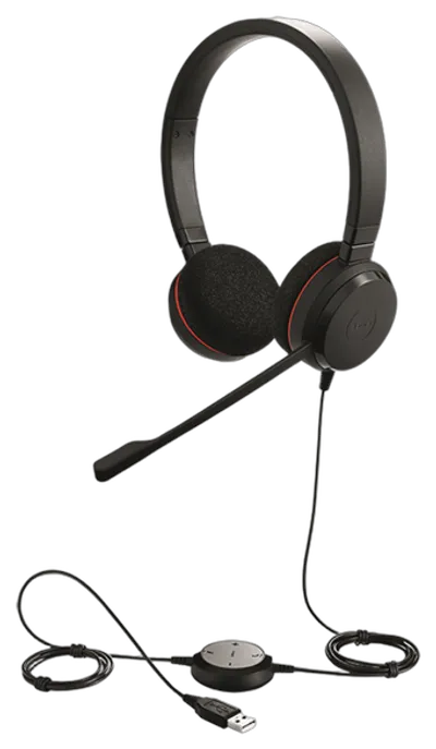 Jabra Headset Evolve 20 MS Duo USB NC schnurgebunden Jabra Headset Evolve 20 MS Duo USB NC schnurgebunden
