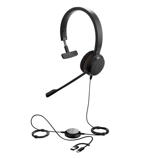 Jabra Headset Evolve 20 MS Stereo USB C/A schnurgebunden