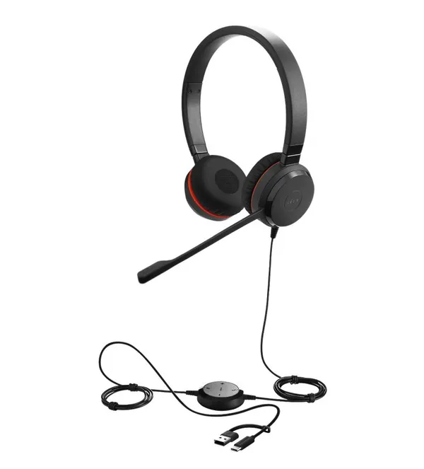 Jabra Headset Evolve 30 II MS Duo USB-C/A schnurgebunden