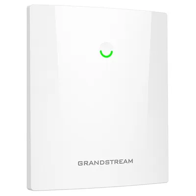AccessPoint WiFi Grandstream GWN7660ELR, dispositivo bianco quadrato con LED verde semicircolare e logo grigio,