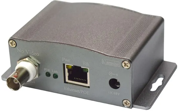 Wantec 2wIP-E-C-BC  Adapter mit BNC Clientsite / Kameraseite