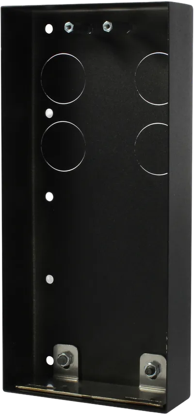Wantec MONOLITH C Aufputzkasten "Blackline" 100x220x37mm Edelstahl geschliffen
