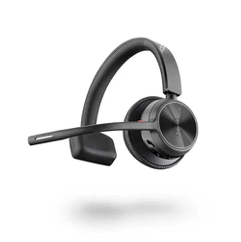 Casque Poly Voyager 4310 Mono USB-C noir à écouteur unique avec micro-casque latéral pour communications professionnelles