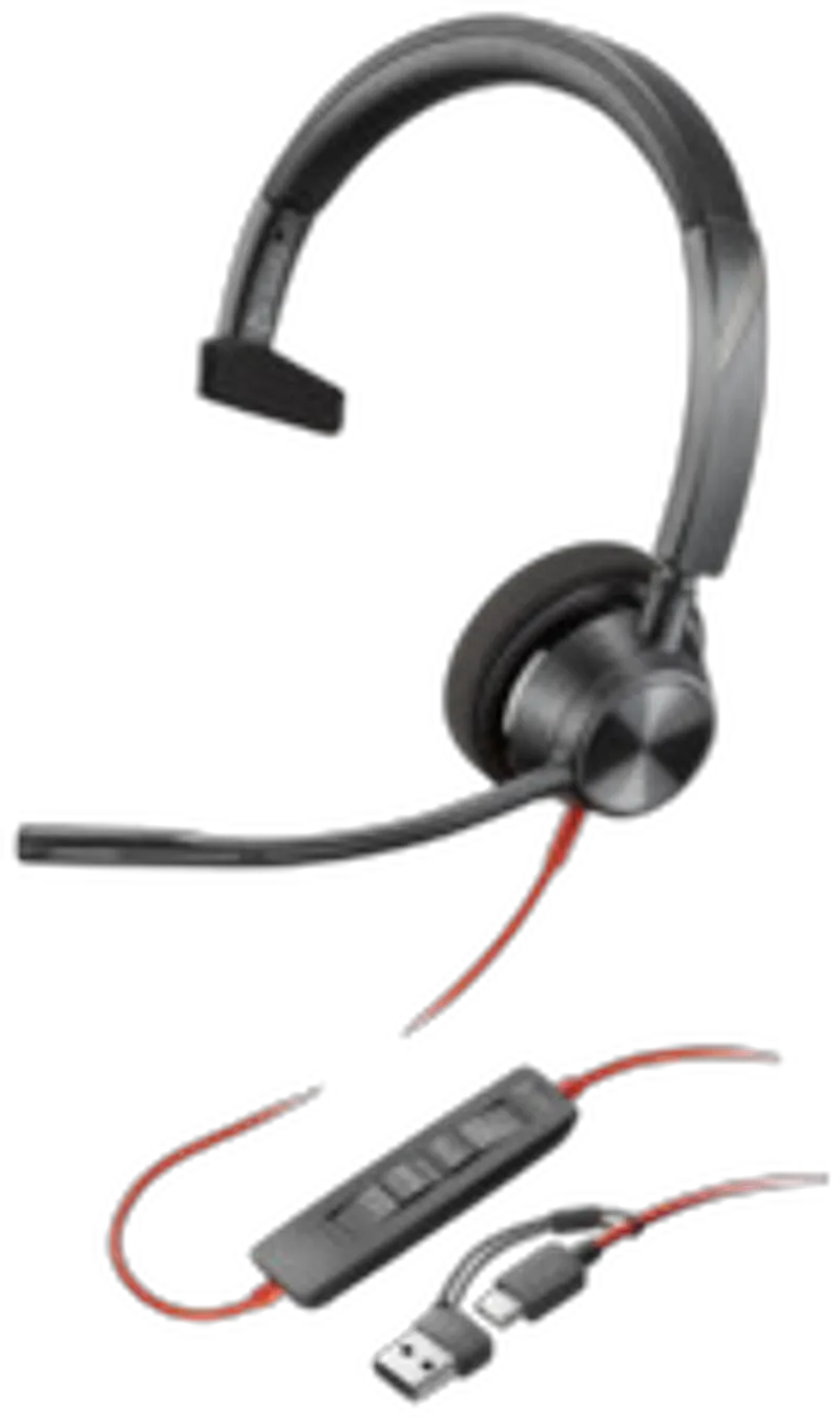 Poly Blackwire 3310        Mono              USB-C/A