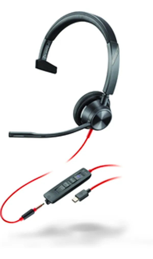 Poly Blackwire 3315 Mono Teams USB-C/A/3,5mm