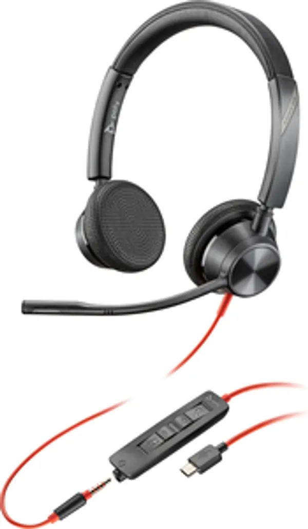 Poly Blackwire 3325        Stereo            USB-C/A/3,5mm