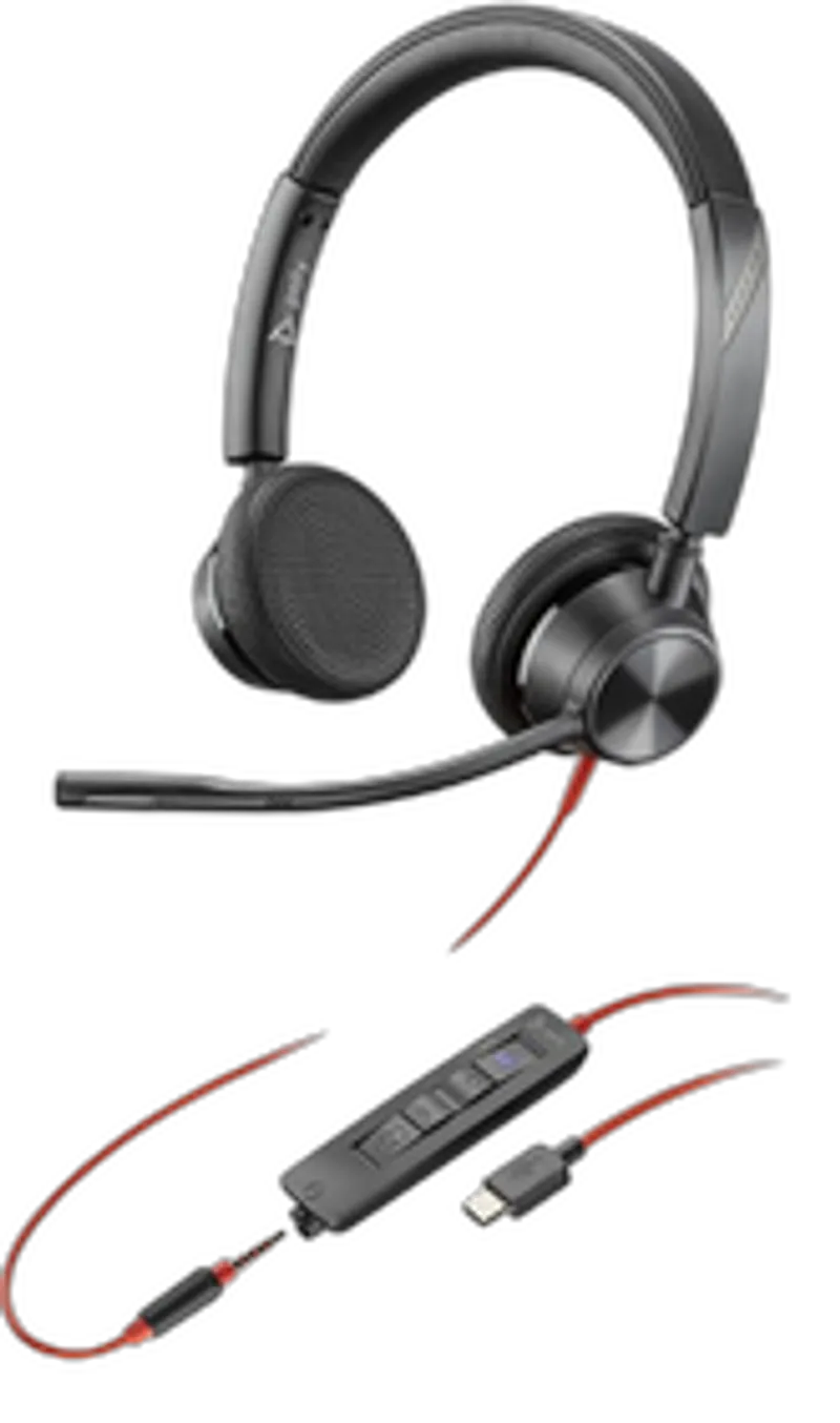 Poly Blackwire 3325        Stereo      Teams USB-C/A/3,5mm