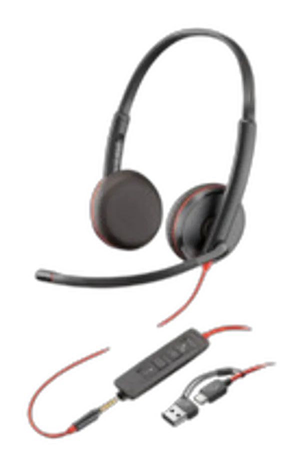 Poly Blackwire 3225        Stereo            USB-C/A/3,5mm