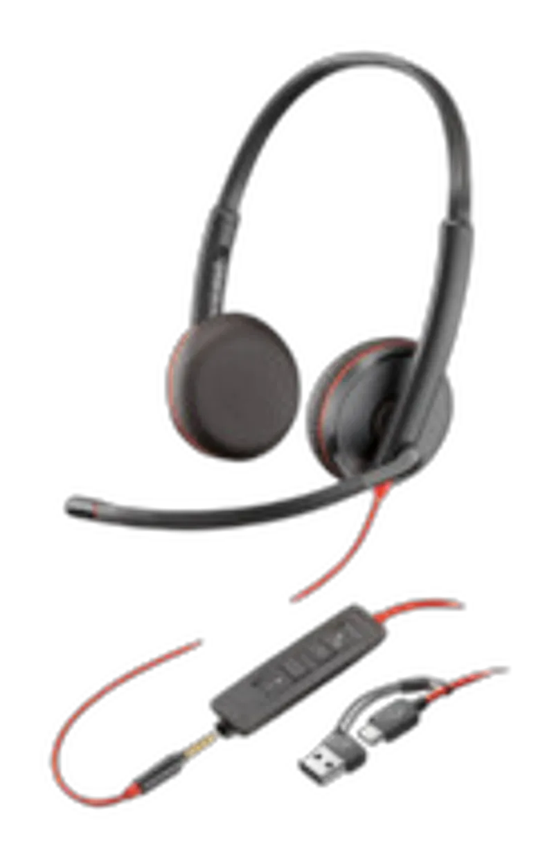 Poly Blackwire 3225        Stereo            USB-C/A/3,5mm