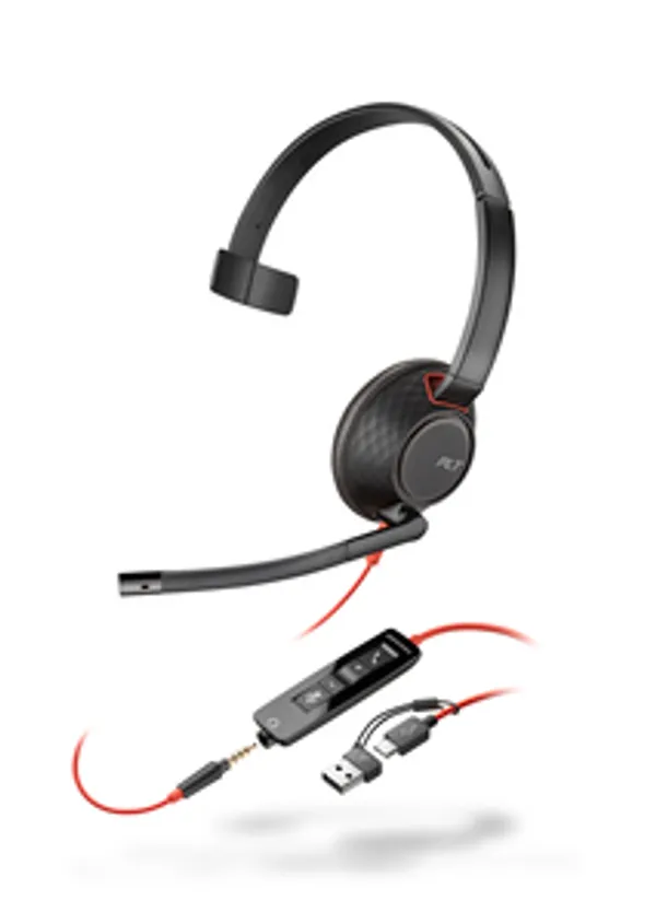 Poly Blackwire 5210        Mono        Teams USB-C/A/3,5mm bulk