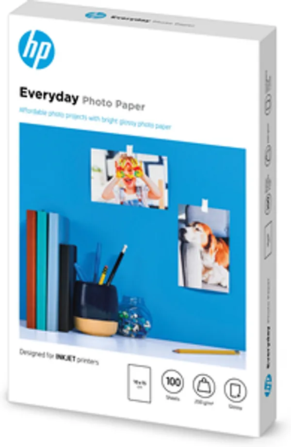 HP Everyday Photo Paper - Glänzend - 8 mil - 100 x 150 mm