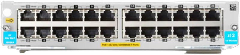 HPE ANW 24p 10/100/1000BASE-T PoE+ v3 zl2 Modul