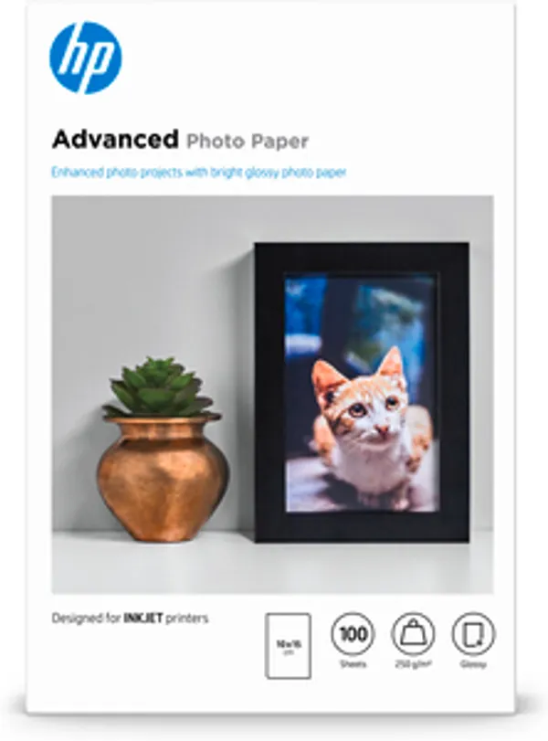 Fotopapier HP 10x15cm 100Stück Randlos Hochglänzend