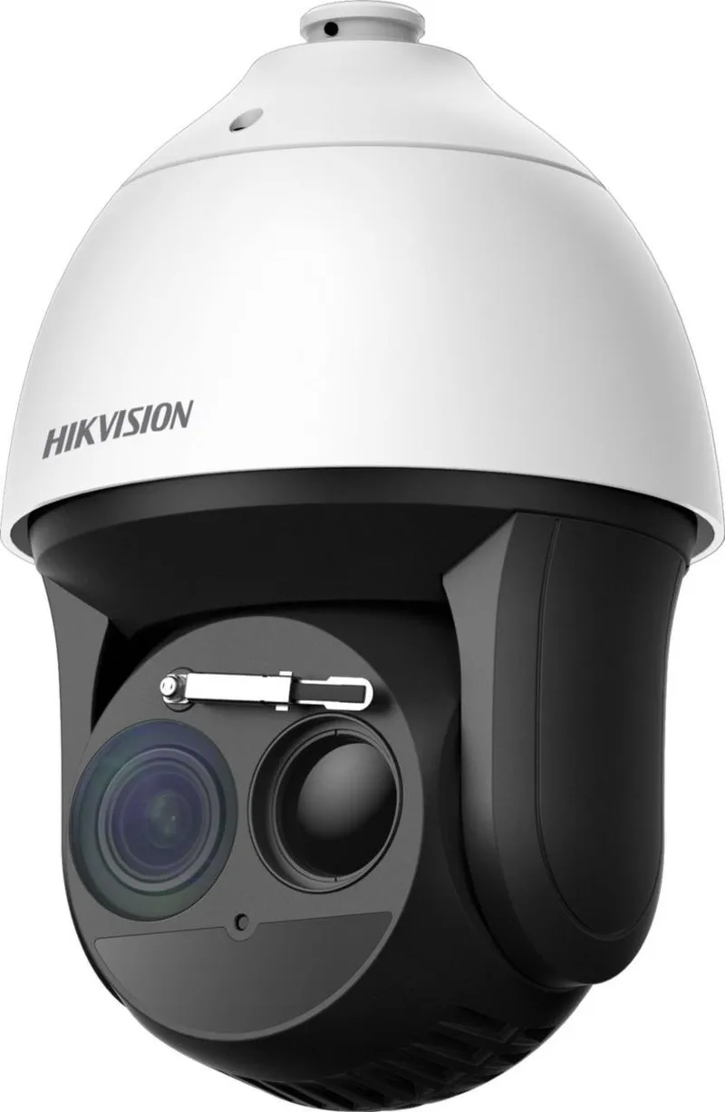 DS-2TD4137T-9/W(B) 4MP IP Festgeschwindigkeitsdome-Kamera mit thermischer und optischer Technologie, weißes Gehäuse mit