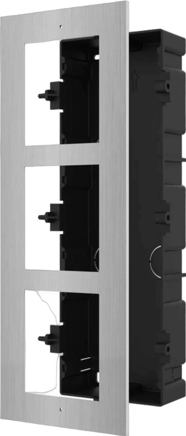 DS-KD-ACF3/S - Zubehör modulare Türstation für Unterputzmontage, 3 Module