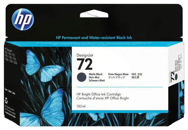 HP 72       Mattschwarz         Tintenpatrone 130ml