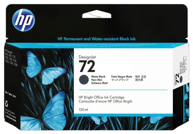 HP 72       Mattschwarz         Tintenpatrone 130ml