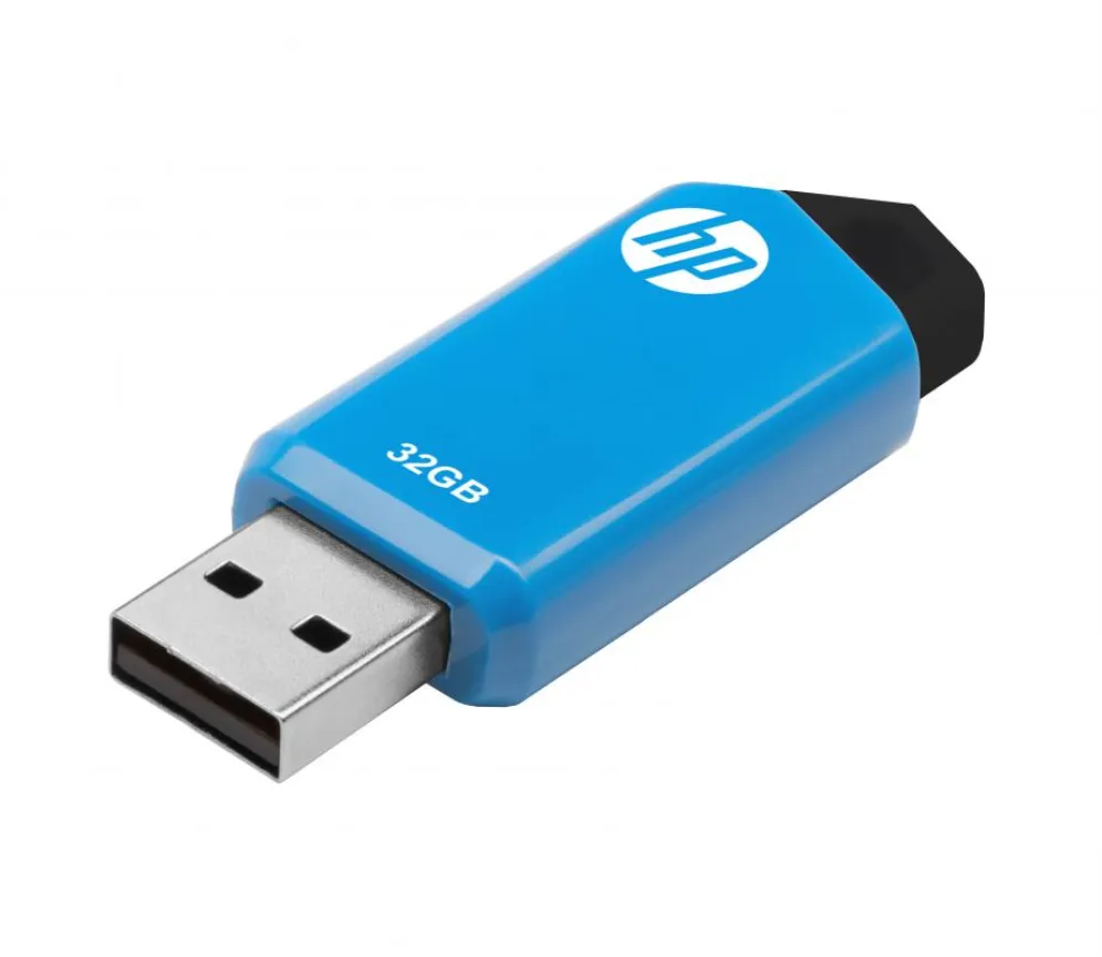 USB-Stick  32GB HP v150w 2.0 Flash Drive    (black/blue) retail
