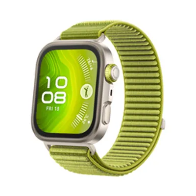 Huawei Watch Fit 4 Pro (Seiya-B29W), Green Woven Strap