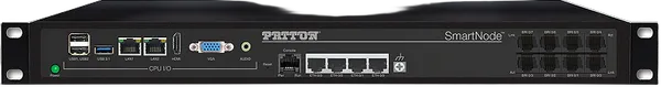 Patton SmartNode Open Gateway Appliance - Large, Router, 4 BRI, 8 VoIP calls; 4 LAN/WAN Ethernet Ports, high-precision clock