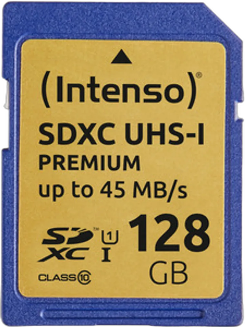 SD Card 128GB Intenso SDXC UHS-I Premium