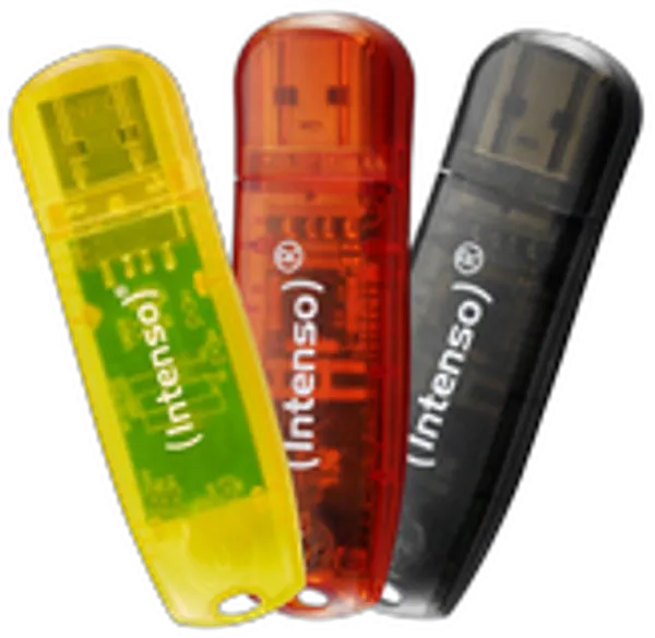 Intenso USB Flash Drive 2.0 32GB Rainbow Line triple Pack