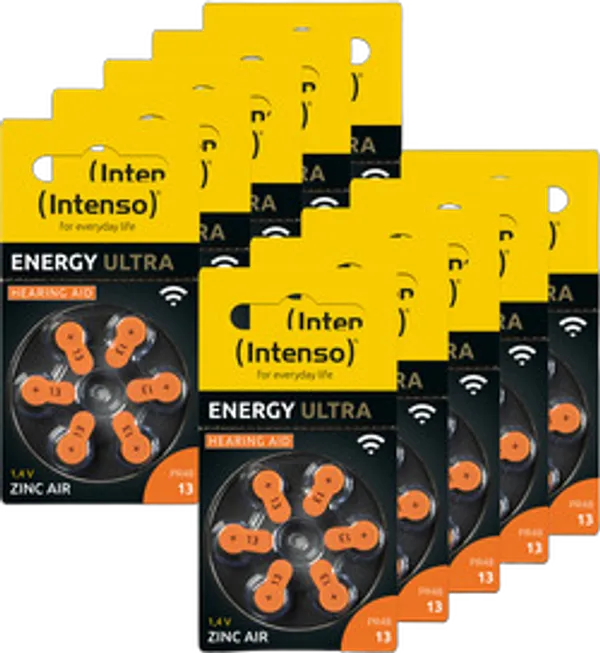 Intenso Hörgeräte Batterien Zink-Luft A13 60er Pack