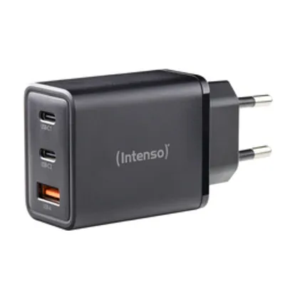Intenso Power Adapter 1x USB-A/2x USB-C 65W GaN Black