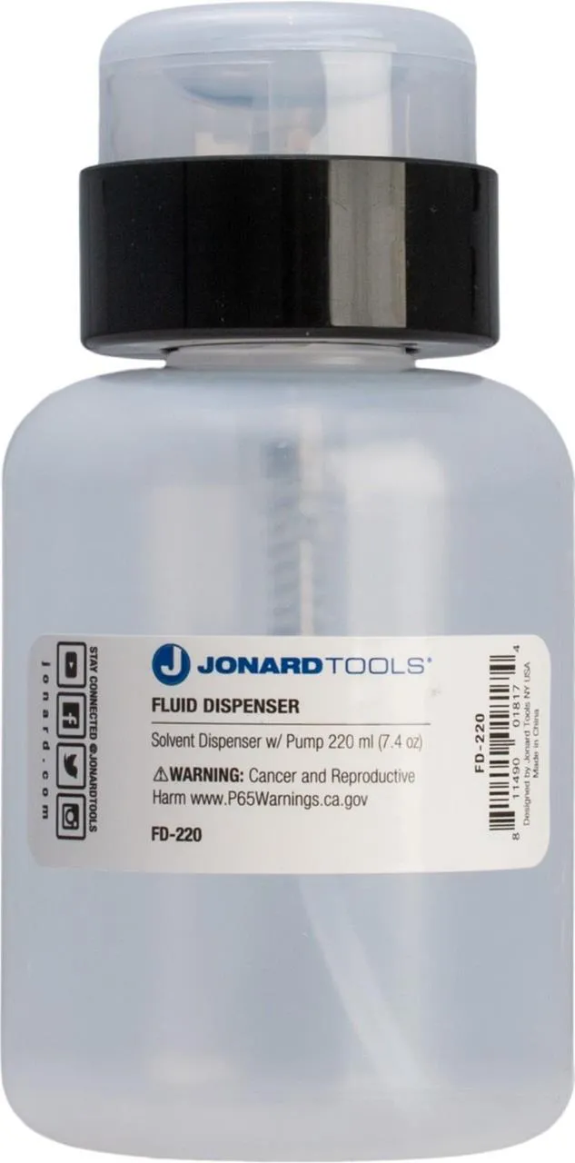 Flüssigkeitsspender für die Faserreinigung, 220ml
