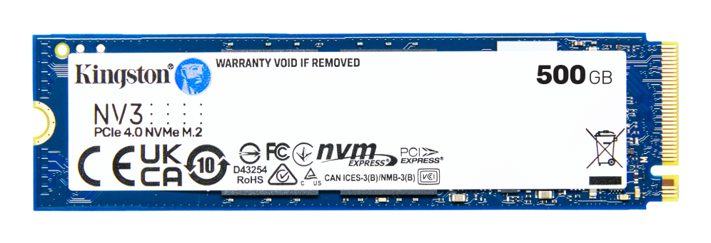 SSD 500GB Kingston M.2 PCI-E NVMe Gen4 NV3 retail SSD 500GB Kingston M.2 PCI-E NVMe Gen4 NV3 retail