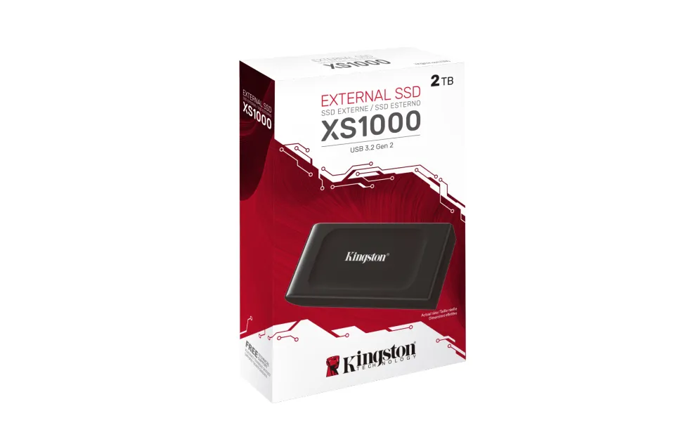 SSD    2TB Kingston Portable SSD XS1000 USB3.2 Gen2 retail
