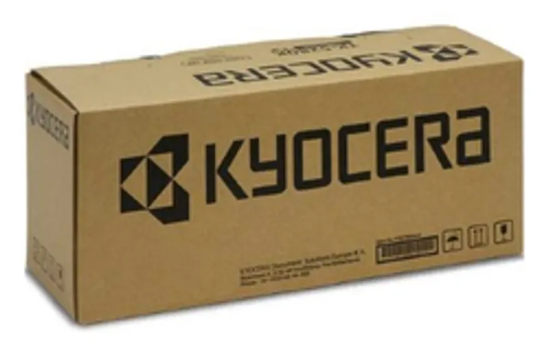 Caja de tóner Kyocera TK-5415M magenta en cartón marrón con logo negro y códigos de manejo visible en ángulo.