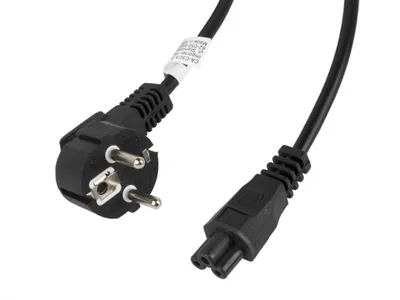 LANBERG Netzkabel CEE 7/7 90°->IEC 320 C5(MICKEY) 3,0m VDE