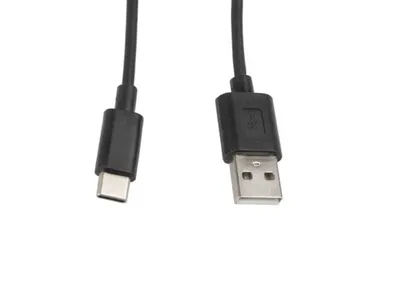 LANBERG USB-C(M)->USB-A(M)2.0 Kabel 1,0m schwarz