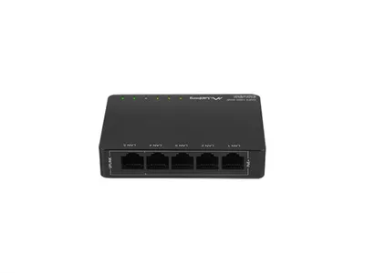 LANBERG Switch  5-Port 1Gb PoE+(4xPoE 30W/1x max.60W)unmanag