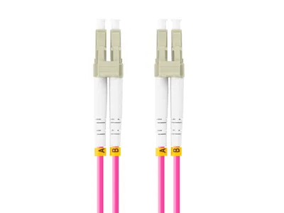 Lanberg FO-LULU-MD41-0020-VT Cable de fibra óptica e InfiniBand 2 m LC Violeta