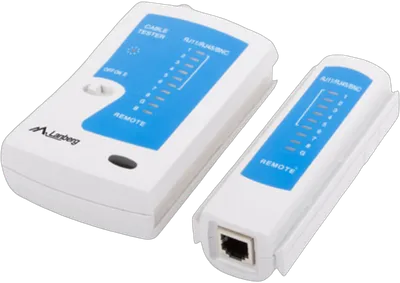 Lanberg NT-0401 comprobador de cables de red Comprobador de cables UTP/STP Azul, Blanco