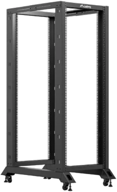 LANBERG 19" 32U 600x1000 freistehendes, offenes Rack schwarz