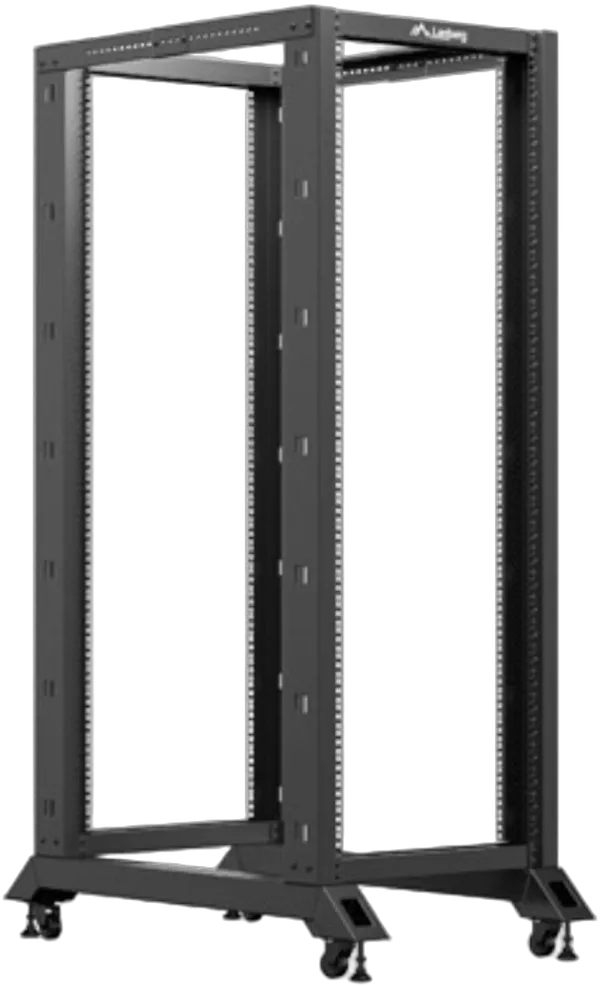 LANBERG 19" 32U 600x1000 freistehendes, offenes Rack schwarz