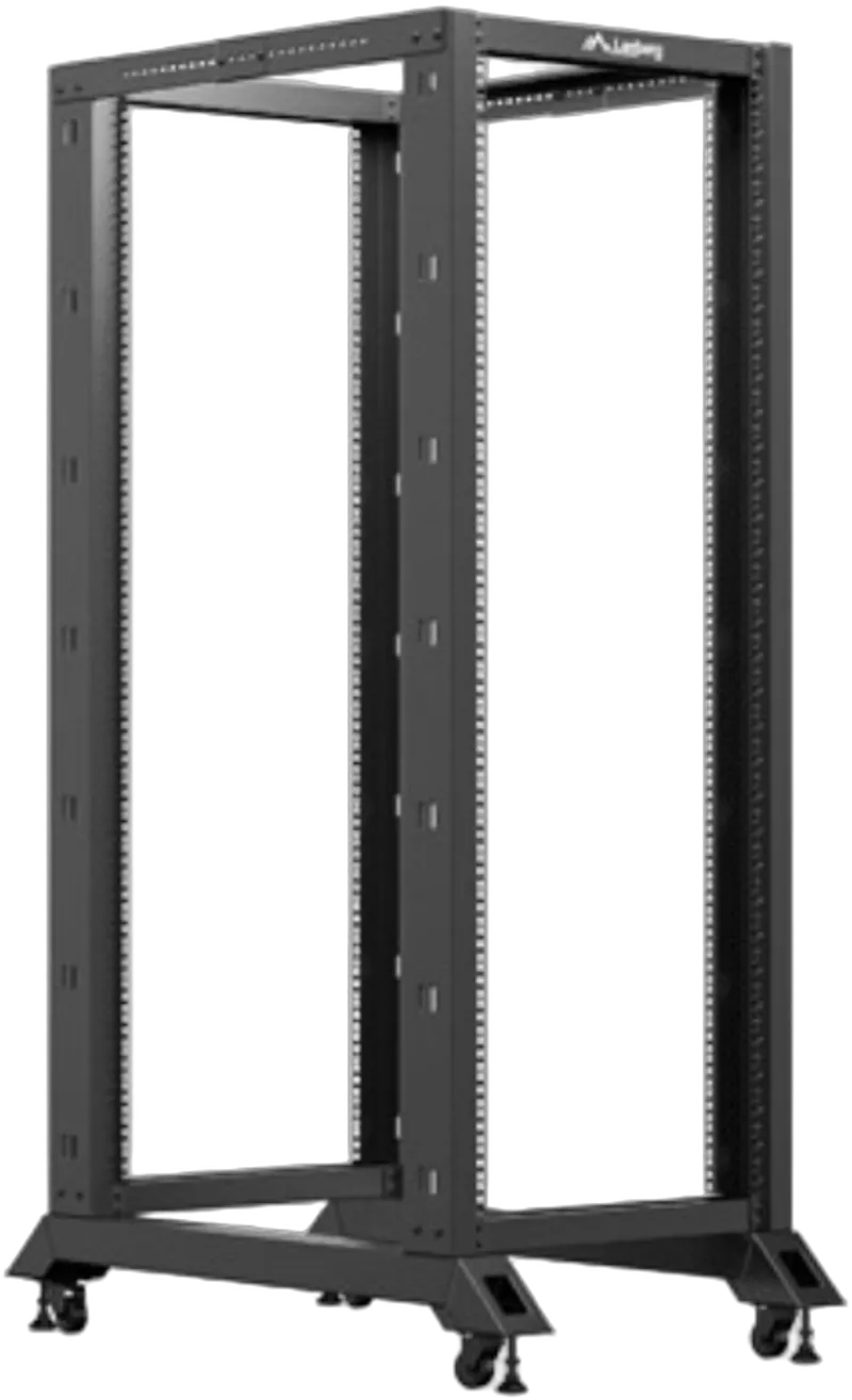 LANBERG 19" 32U 600x1000 freistehendes, offenes Rack schwarz