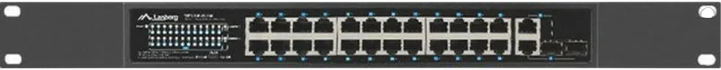 LANBERG Switch 24-Port 100MB PoE+/2x Combo Rack 19" 360W V2