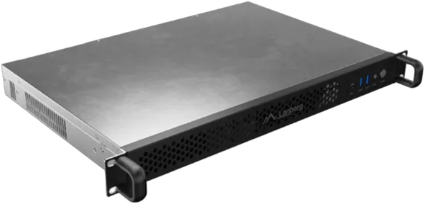 LANBERG 19" Server Gehäuse Rackmount ITX 300/10 1U schwarz