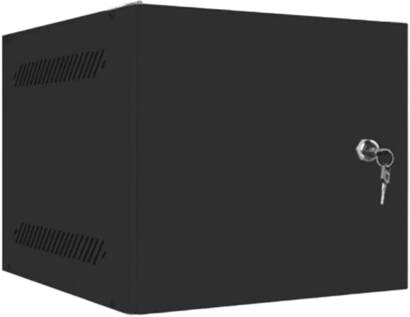 LANBERG 10"  4U 280x310 Wandgehäuse Metalltür (FlatPack) sw