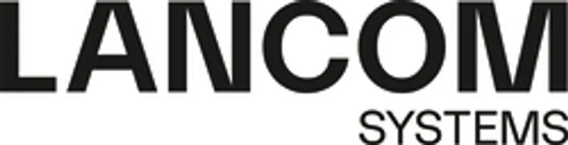 LANCOM Systems logo featuring bold black uppercase LANCOM text with smaller SYSTEMS below on a white background.