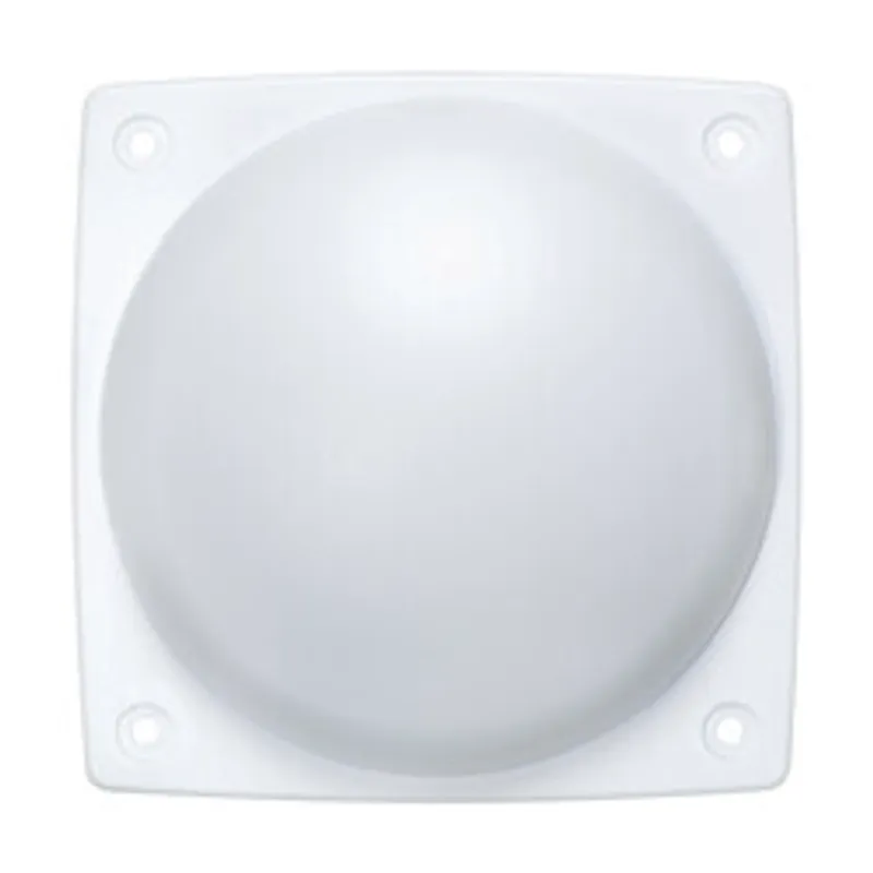 LANCOM AirLancer IN-Q180 IndoorWLAN-Sektorantenne, vista frontale di un'antenna settoriale WLAN indoor bianca con cupola