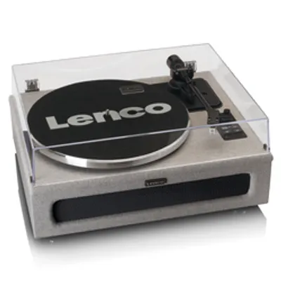 LENCO LS-440GY Plattenspieler mit 4 Lautsprechern