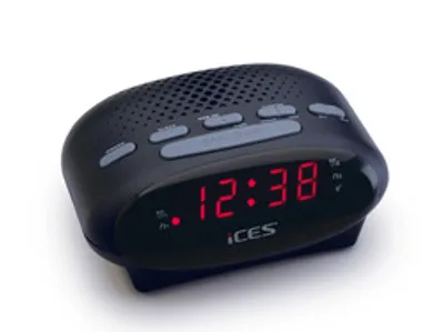 LENCO ICR-210 FM-Uhrenradio & Radiowecker, schwarz